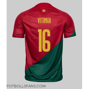 Portugal Vitinha #16 Replika Hemmatröja VM 2022 Kortärmad
